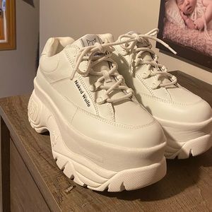 Naked Wolfe Sporty White Leather